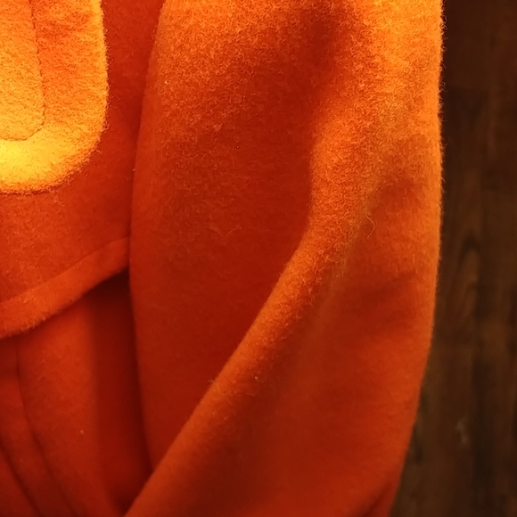 Orange Pea Coat - Picture 12 of 14